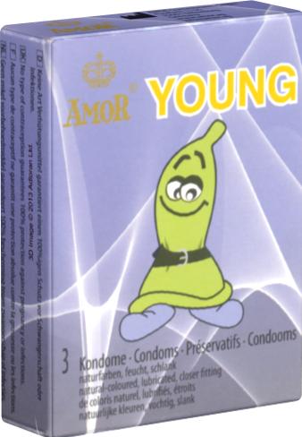 Produktbild Amor Young» 3 Jugendkondome für den schlanken Penis (3 Stk.)