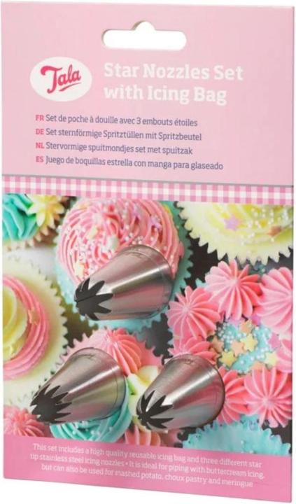 Tala 3er Set Tüllen Stern (Piping bag set)