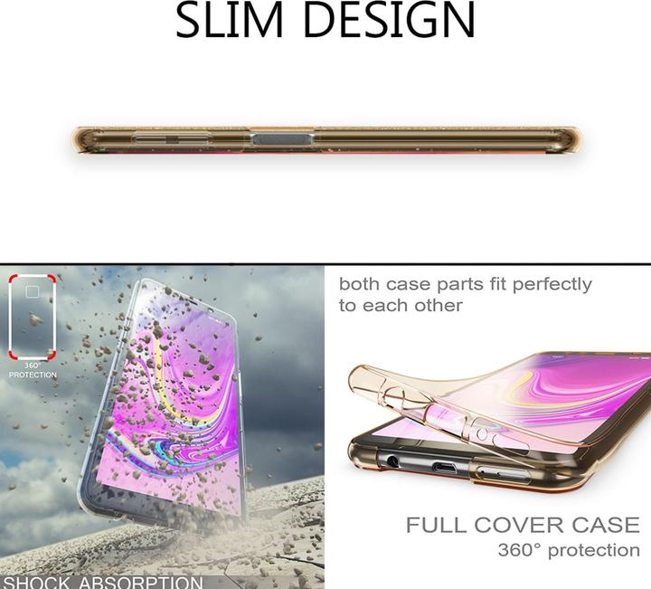 Produktbild Nalia 360 Grad Glitzer Hülle (Samsung Galaxy A7 (2018))