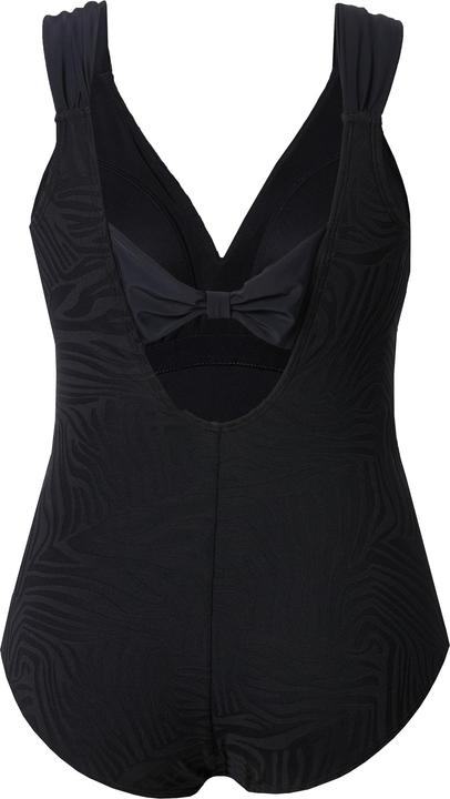 Produktbild Ulla Popken Badeanzug, Schleife, Tigerstruktur, Softcups, breite Träger (52)