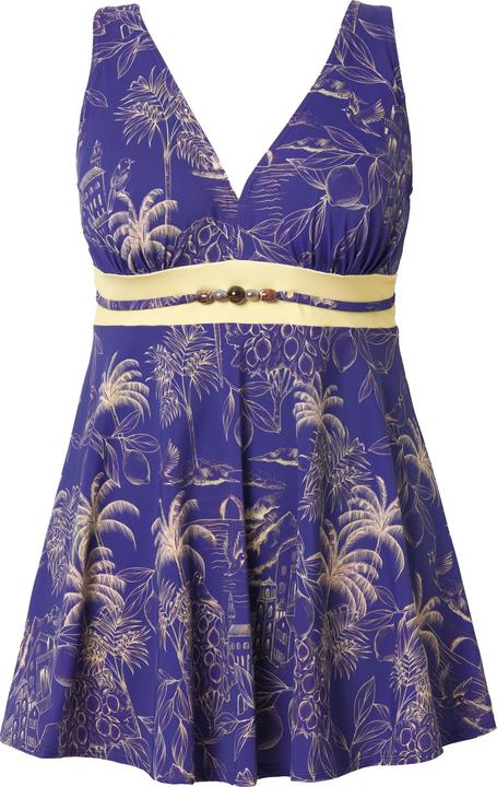 Produktbild Ulla Popken Badekleid, Palmen, Softcups, recycelt, Powermesh (48)