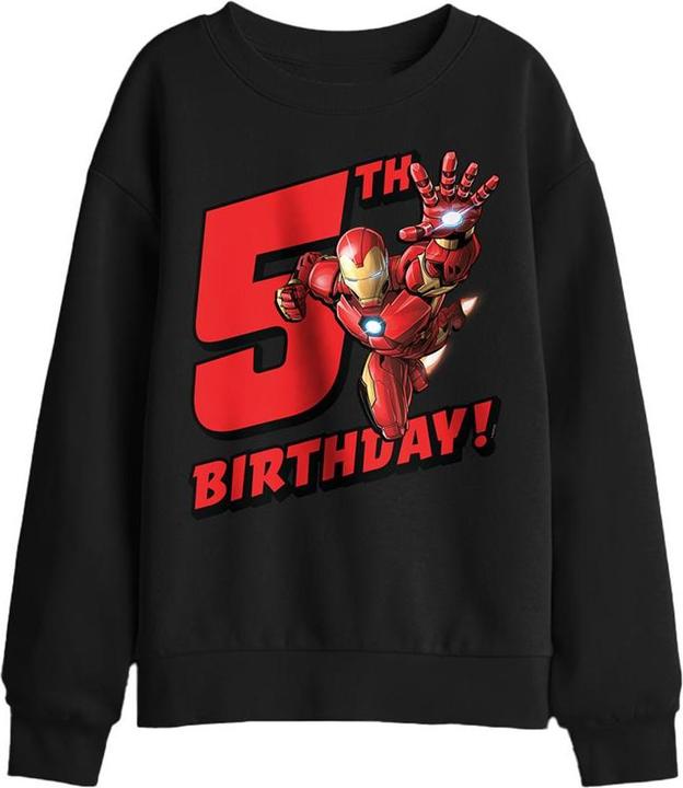 Produktbild Iron Man Sweatshirt 5. Geburtstag (116)
