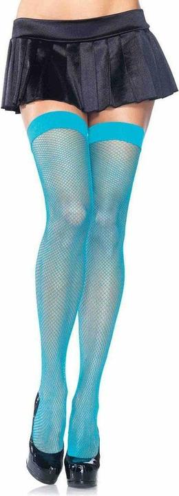 Actual product image Leg Avenue Classic fishnet stockings neon blue (One size)