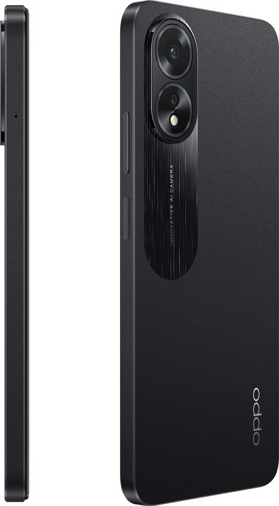 Actual product image OPPO A18 (128 GB, Glowing Black, 6.56", Dual SIM, 8 Mpx, 4G)
