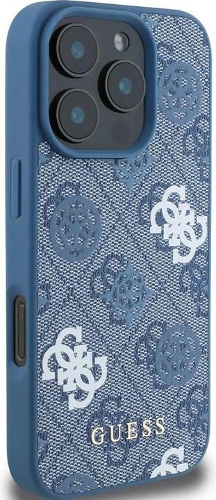 Actual product image Guess PU 4G Design Hard Case With Peony (Apple iPhone 16 Pro)