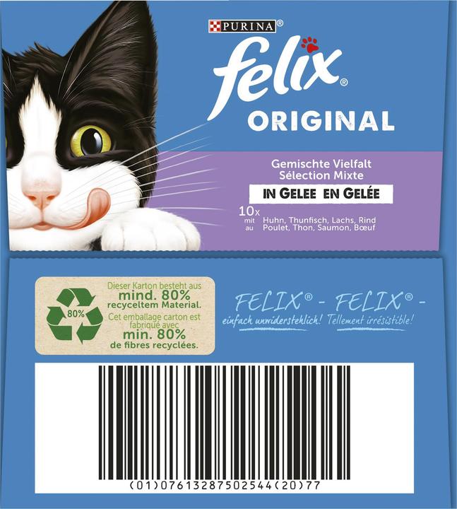 Produktbild Felix Original Mixed Selection in Gelee (Adult, 40 Stk., 3400 g)