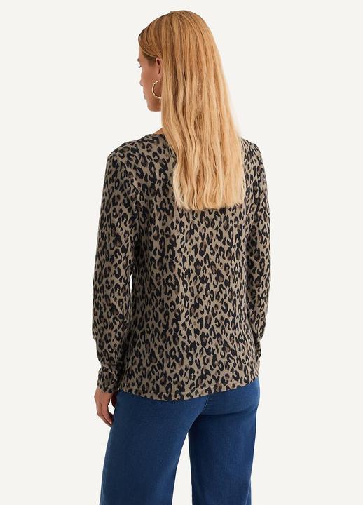 Actual product image Anne Weyburn Patterned shirt made from soft brushed thermal material (34)
