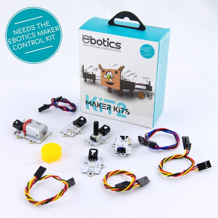 Ebotics Schulungsroboter, Maker Kit 2 (Motherboard benötigt)