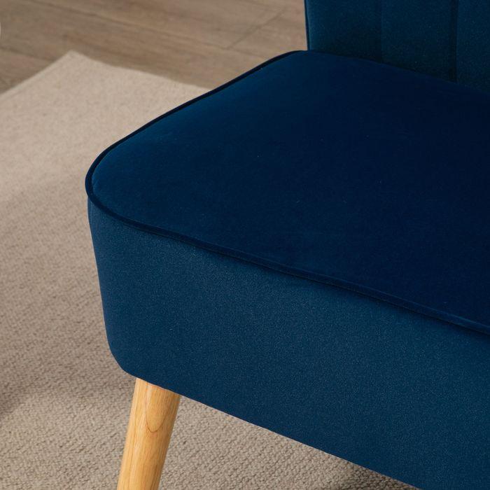 Image du produit Swisshandel24 2-Sitzer Sofa Zweisitzer, Loveseat mit Leinenoptik, Doppelsofa mit Holzbeine, bis 150 kg Belastbar (2 places)