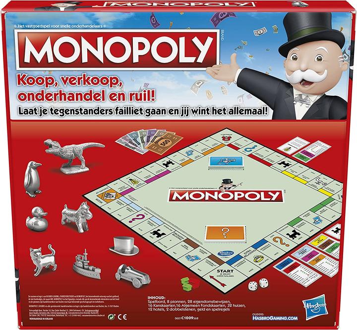 Actual product image Hasbro Gaming Monopoly Classic (Nederland) (Dutch)