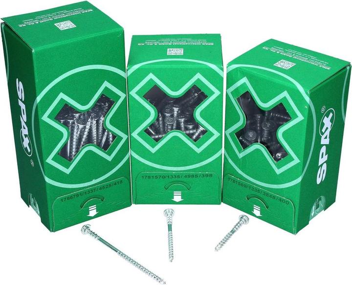 Produktbild Spax Justierschraube Flachkopf T-Star Plus T30 Halterillen 4cut Wirox (100 Schrauben pro Stück)