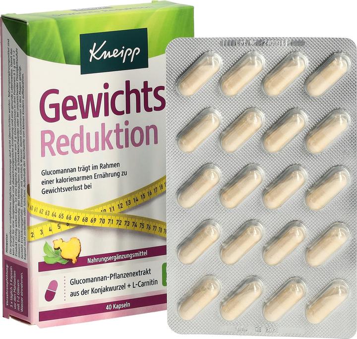 Actual product image Weight Reduction Capsules with Konjac Glucomannan, 40 Capsules (40 Piece, Capsules)