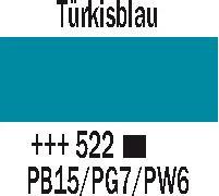 Produktbild Amsterdam Acrylfarbe Standard Series 522 (Türkisblau, 120 ml)