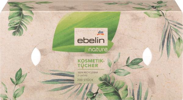 Produktbild dm ebelin Kosmetiktücher Recycling