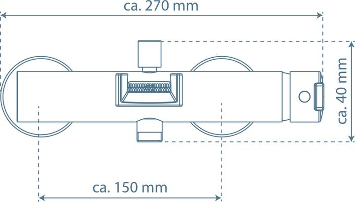 Produktbild Schütte Wannenarmatur Bad NIAGARA Wannenfüllarmatur Chrom Schwallauslauf Wasserfall 26130