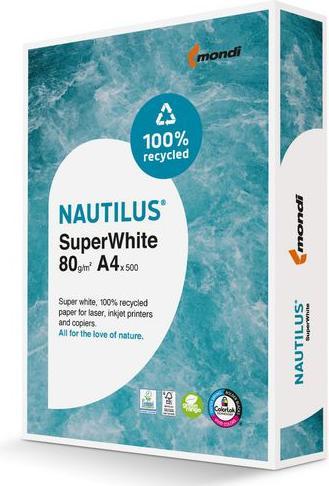 Image du produit Nautilus Super White (80 g/m², 500 x, A4)