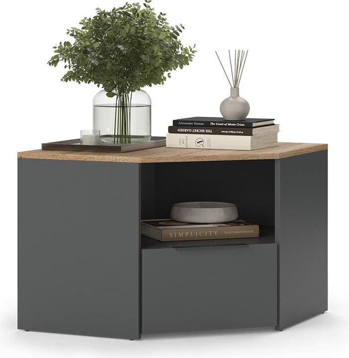 Image du produit Vicco Lowboard Wido, Anthrazit/Sonoma, 68 cm (68 x 68 x 50 cm)