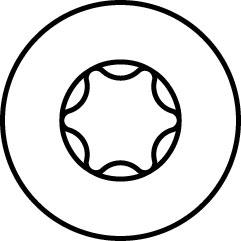 Produktbild Heco MULTI-MONTI-plus F Betonschraube Senkkopf TX 7,5x160 mm blau verzinkt 50 Stck (50 Schrauben pro Stück)