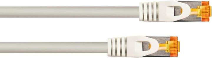 Produktbild Varia Cat 7 RJ45 Patchkabel, 10m, TPE, grau, flexibles Netzwerkkabel (S/FTP, CAT7, 10 m)