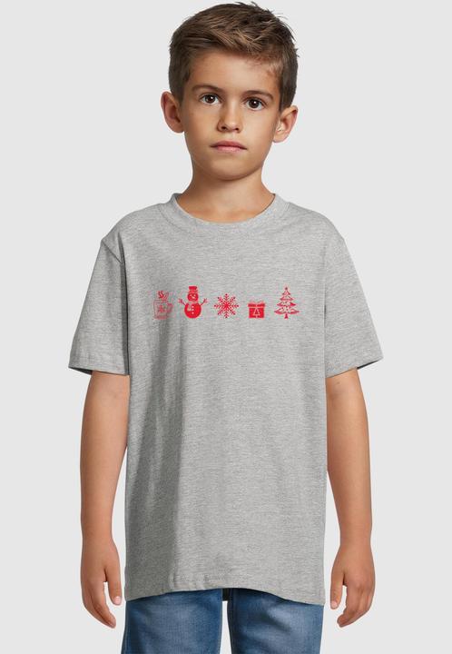 Produktbild Merchcode Kids Christmas Elements Tee - 181751 (134, 140)