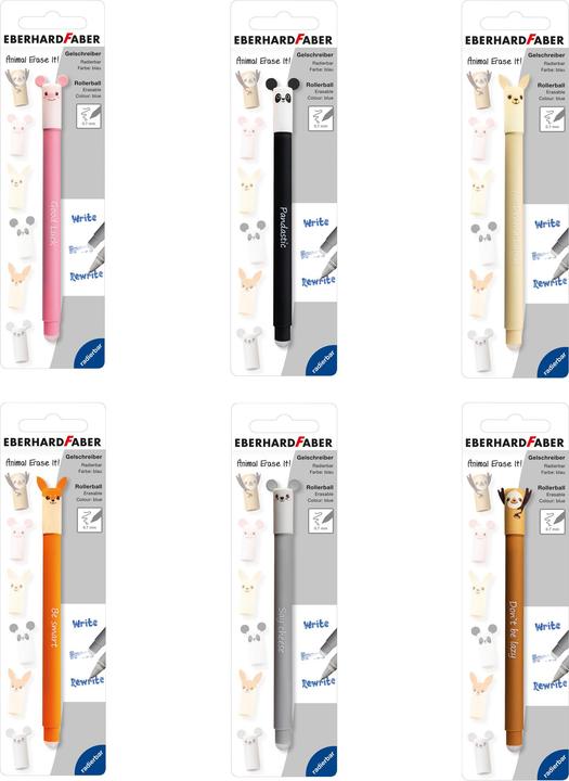 Produktbild Magni Gelschreiber Animal Erase it! 0,7mm sortiert (Mehrfarbig)