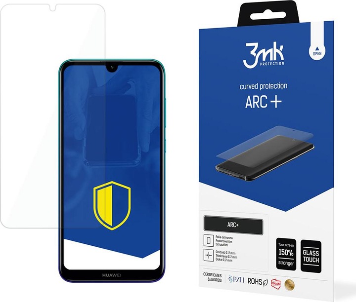 Produktbild 3MK Huawei Y7 2019 – ARC+ (1 Stück, Huawei Y7 (2019))