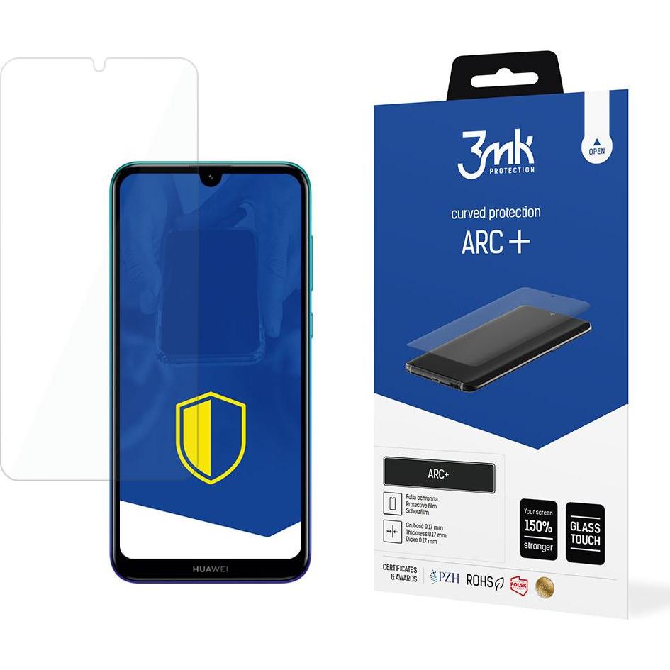 3MK Huawei Y7 2019 – ARC+ (1 Stück, Huawei Y7 (2019)), Smartphone Schutzfolie