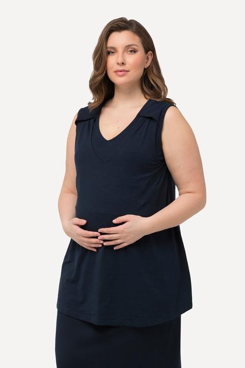 Produktbild Ulla Popken Bellieva Longtop, A-Linie, Stillfunktion, Wickeloptik, ärmellos (46, 48)
