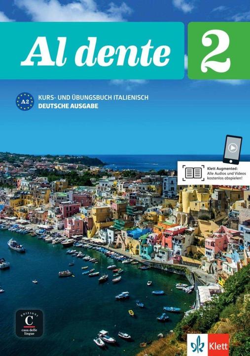 Produktbild Al dente A2. Deutsche Ausgabe. Kurs- und Übungsbuch + Audio-CD + DVD (Deutsch, Ernst Klett Sprachen, 2018)