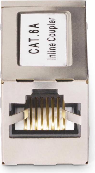 Actual product image StarTech com Shielded RJ45 Coupler, Inline Cat6a Coupler, Female to Female (F/F) T568B Pinout, Shiel (Network coupling)