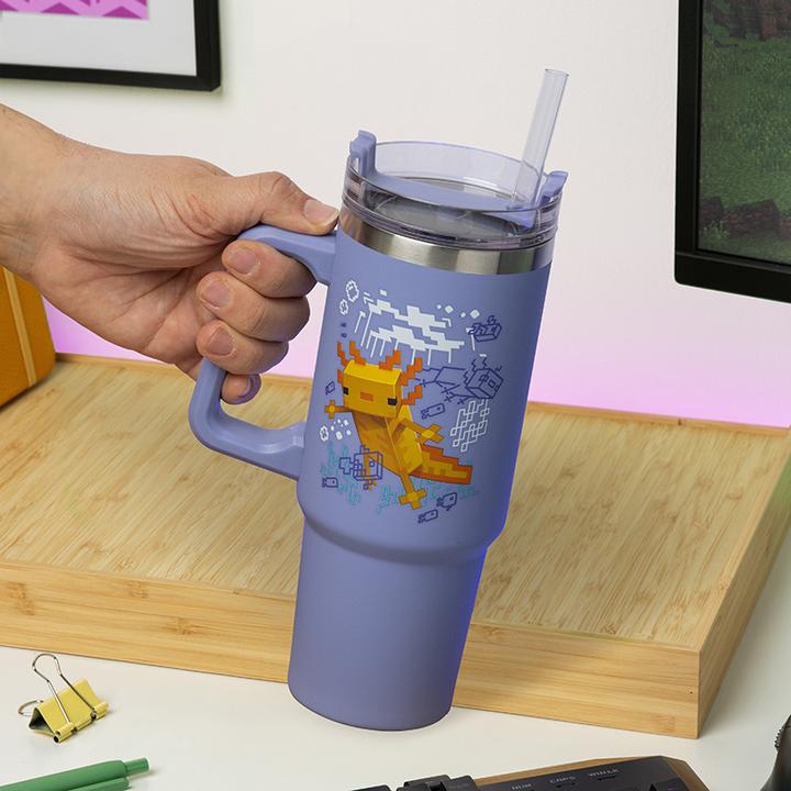 Produktbild Paladone Products Minecraft Purple 900ml Insulated Cup and Straw (0.90 l)