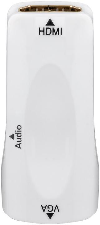 Produktbild Goobay Komapkter HDMI™ / VGA-Adapter inkl. Audio (HDMI, 2.20 cm)