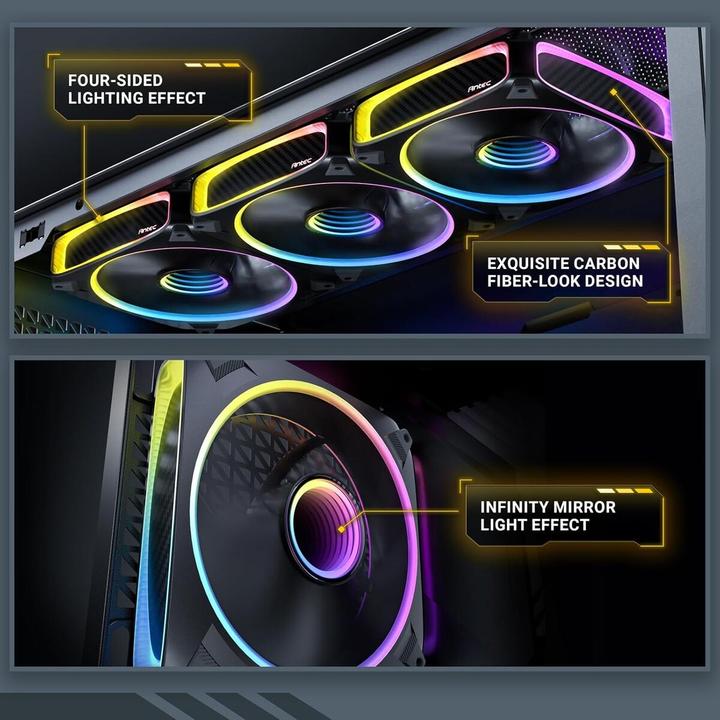 Produktbild Antec Orbit 120 ARGB - Noir (120 mm, 3x)