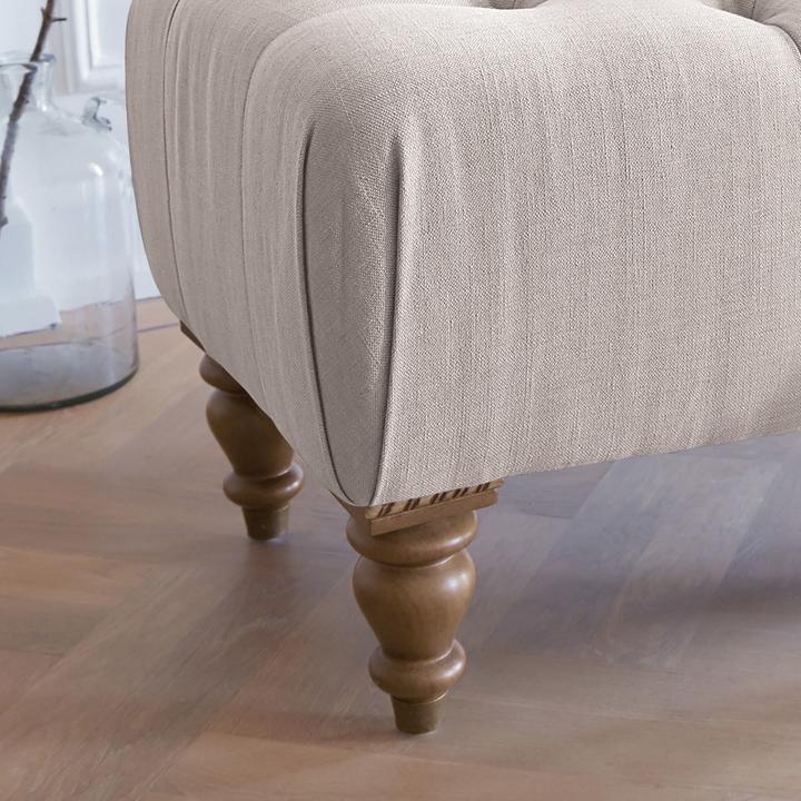Actual product image Loberon Stool Durance linen
