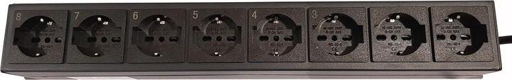 Actual product image Techly 8 ways 19inch Rack Power Strip (8x, CEE 7/3, 1.80 m)