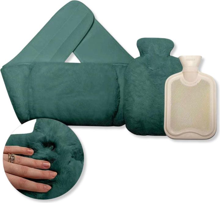 Produktbild Hermex Wärmegürtel- und Wärmflaschen-Set Handwärmer Bauchwärmer Heizflasche (0.80 l)