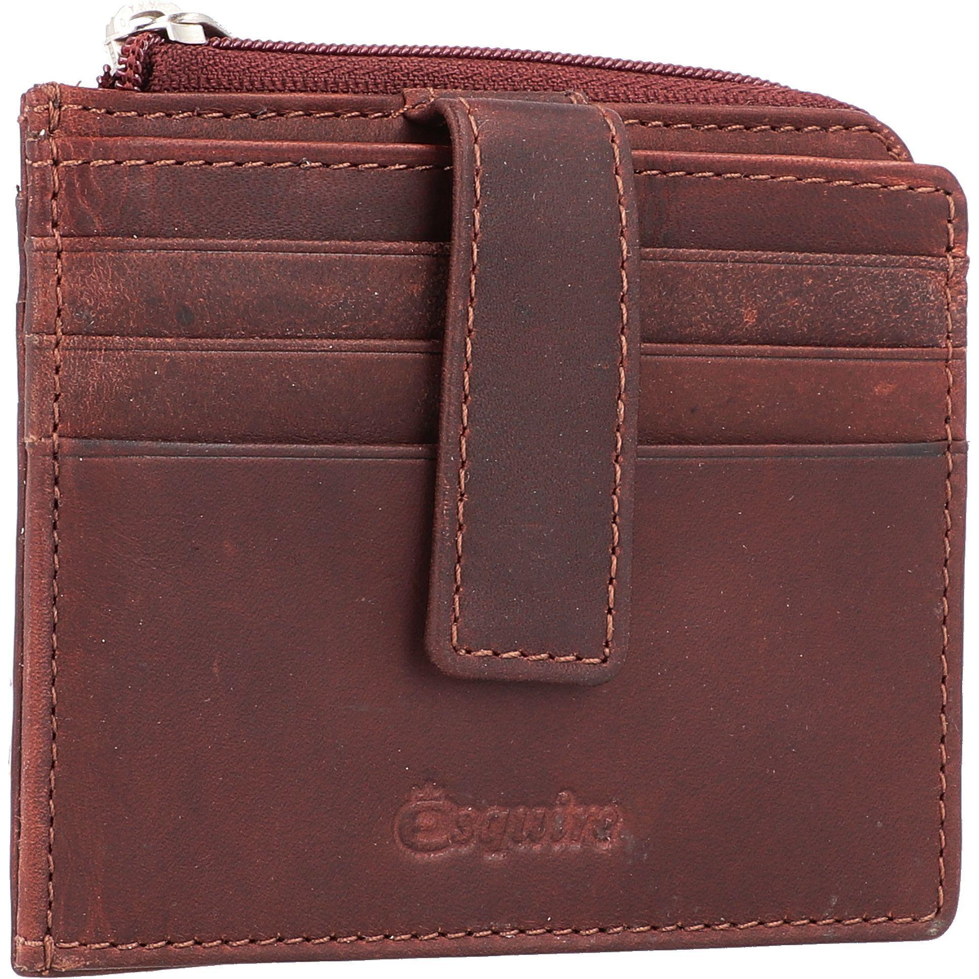 Thumbnail - Esquire, Herren, Portemonnaie, Oslo Kreditkartenetui RFID Leder 10,5 cm, Braun