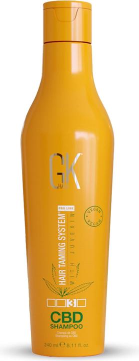 Actual product image Gk Hair Global Keratin Hemp Shampoo 8.11 Fl Oz/240ml - Hydrating Strengthening Colour Treated Damaged Repair (240 ml, Liquid shampoo)
