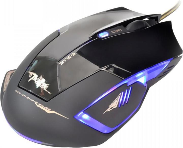 Actual product image Blue Mazer R Mouse (EMS124BK) (Cable)
