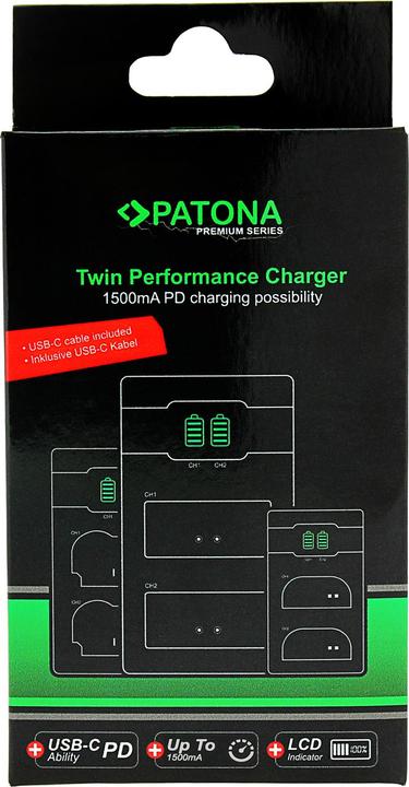 Produktbild Patona Premium Twin Charg Sony NP-FZ100 (Kamera Akku Ladegerät)