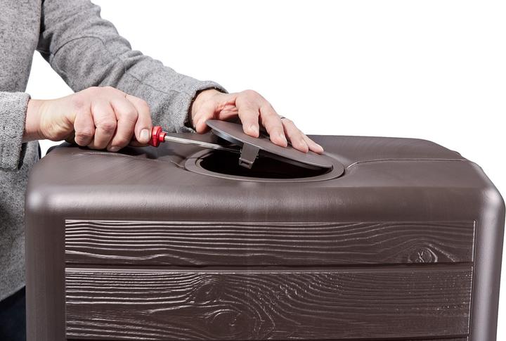 Produktbild 4rain SLIM WOOD DECOR Wandtank 350 Liter darkwood (350 l)