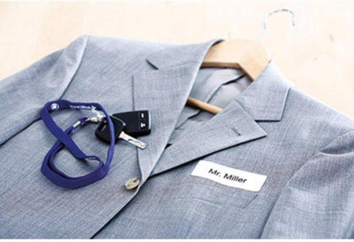 Actual product image HERMA A4 removable name labels