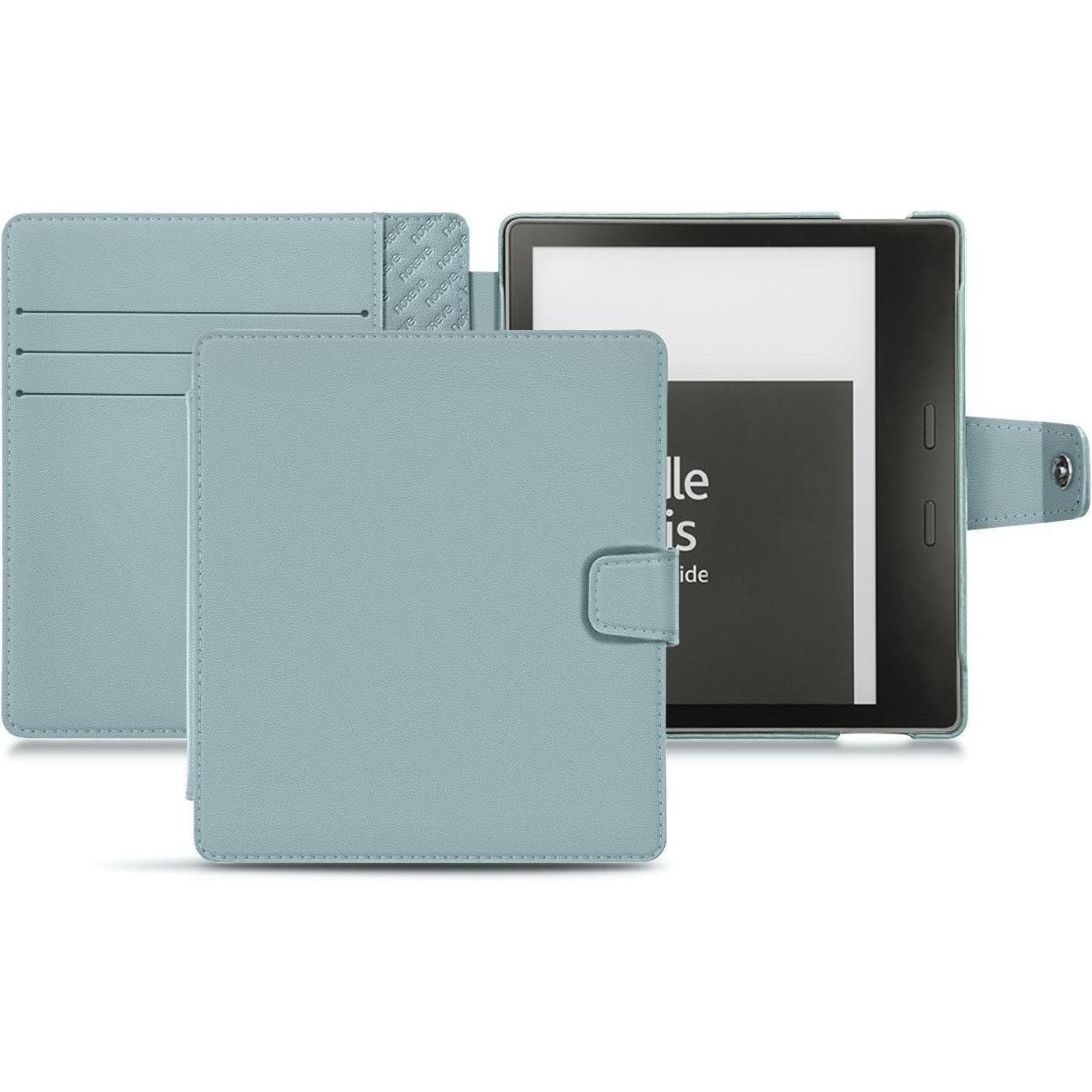 Noreve Lederschutzhülle Wallet (Kindle Oasis (2019)), eReader Zubehör, Blau