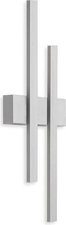 Telefunken LED Auenwandleuchte IP44 2x4W 390 lm 4000 K neutralwei Graz silber 470 mm (390 lm, IP44)