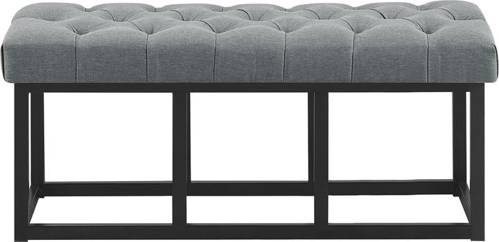 Actual product image Swisshandel24 Bench Amun fabric B100, dark grey (100 cm)