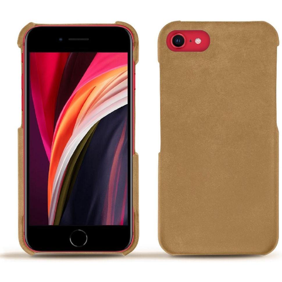 Noreve Lederschutzhülle (Apple iPhone SE (2nd Gen), Apple iPhone SE (3rd Gen)), Smartphone Hülle, Braun