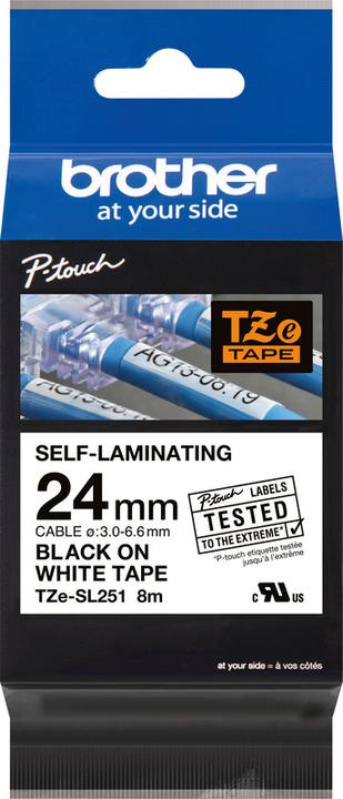 Produktbild Brother TZe-SL251 (2.40 cm, Weiss)
