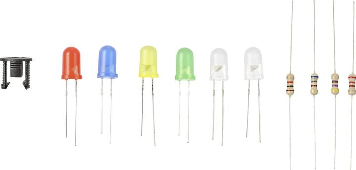 Produktbild Tru Components LED bedrahtet Rot, Gelb, Blau, Gelb-Grün, Warmweiss, Kaltwe