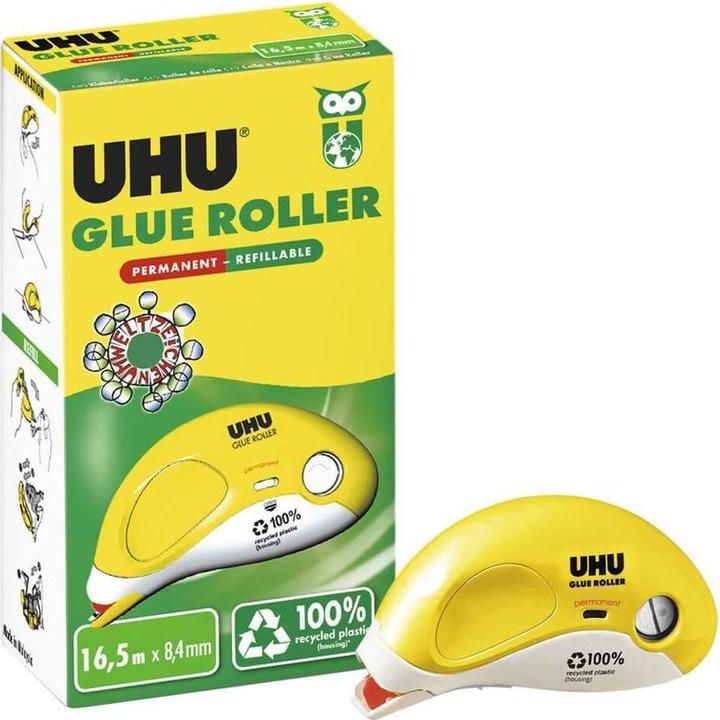 Image du produit UHU Roller de colle perm. Rechargeable 990345 transparent