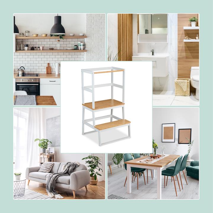 Actual product image Relaxdays Learning stool